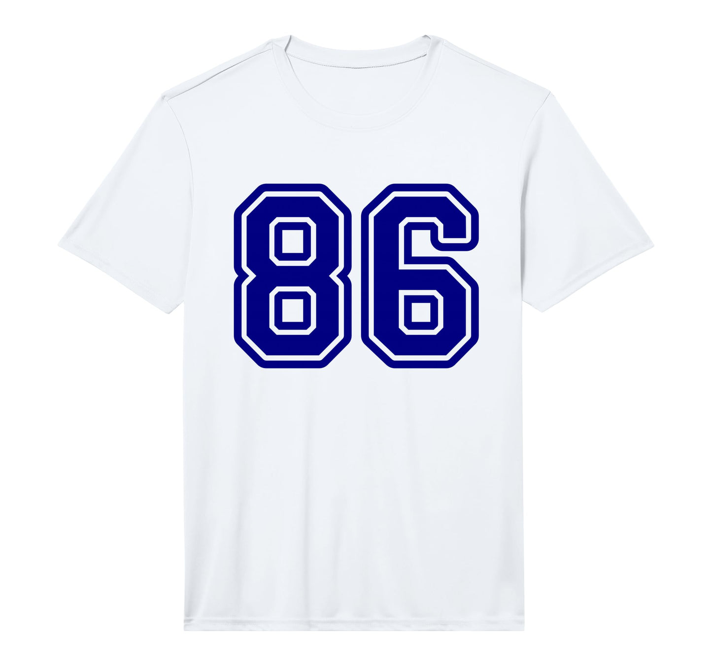 Number 86 Blue Sports Team Number 86 T-Shirt - Aesthetic Graphic Unisex - T-Shirt, Sweatshirt, Hoodie