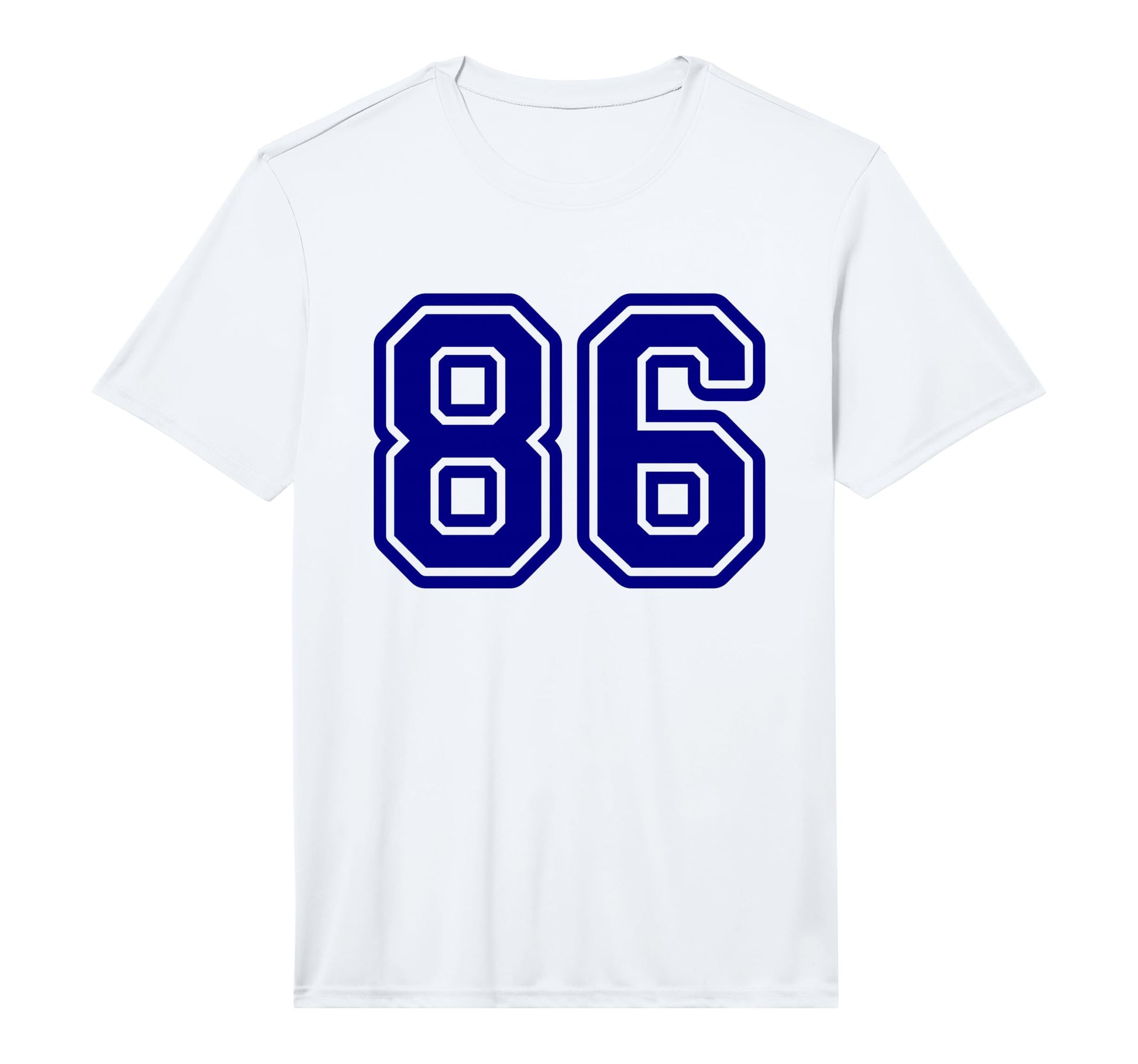 Number 86 Blue Sports Team Number 86 T-Shirt - Aesthetic Graphic Unisex - T-Shirt, Sweatshirt, Hoodie