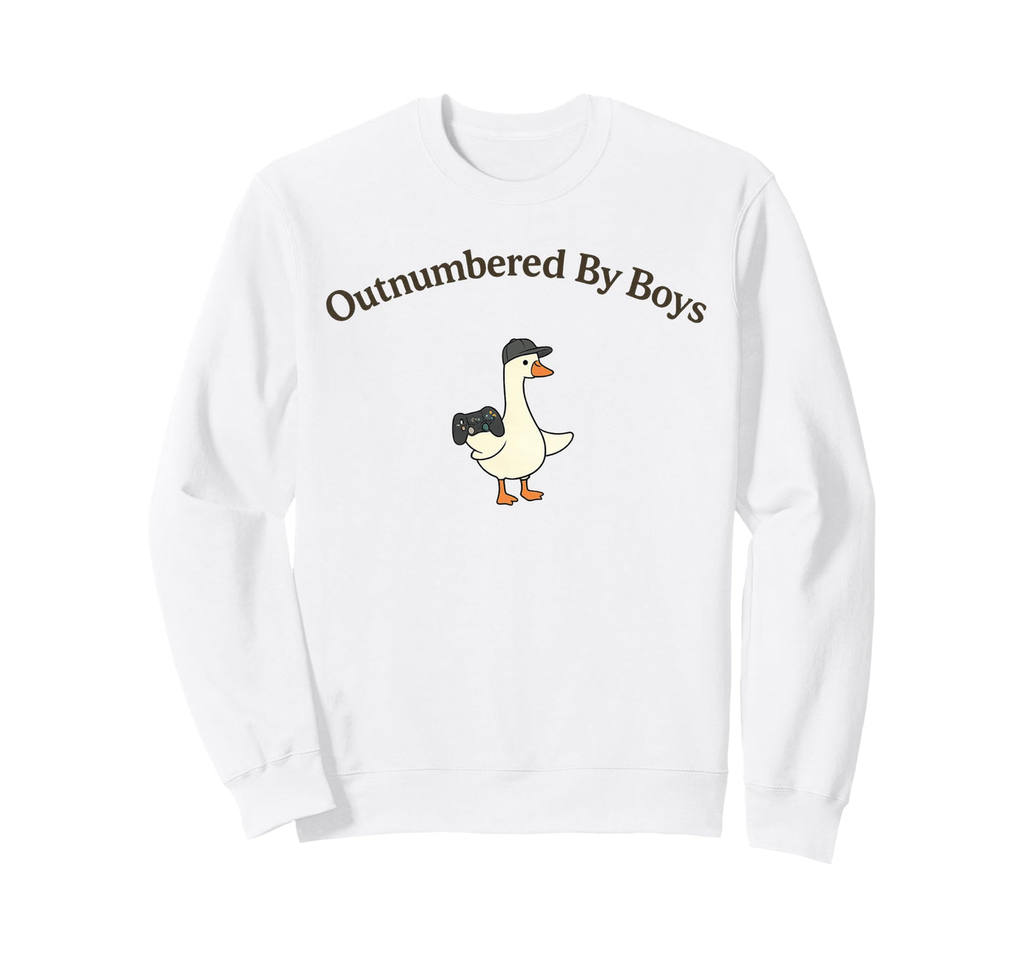 Outnumbered Gaming Mom Goose Sweatshirt - Casual Everyday Wear Men Women - T-Shirt, Sweatshirt, Hoodie
