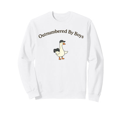 Outnumbered Gaming Mom Goose Sweatshirt - Casual Everyday Wear Men Women - T-Shirt, Sweatshirt, Hoodie