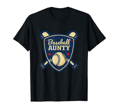 Baseball Aunty Matching Family Baseball T-Shirt - Graphic Print Men Women - T-Shirt, Sweatshirt, Hoodie
