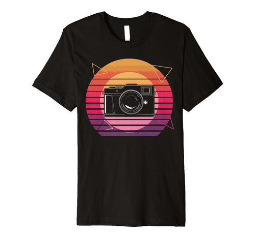 Sunset Camera Photography Lover Camera T-Shirt - Custom Art Print Unisex - T-Shirt, Sweatshirt, Hoodie