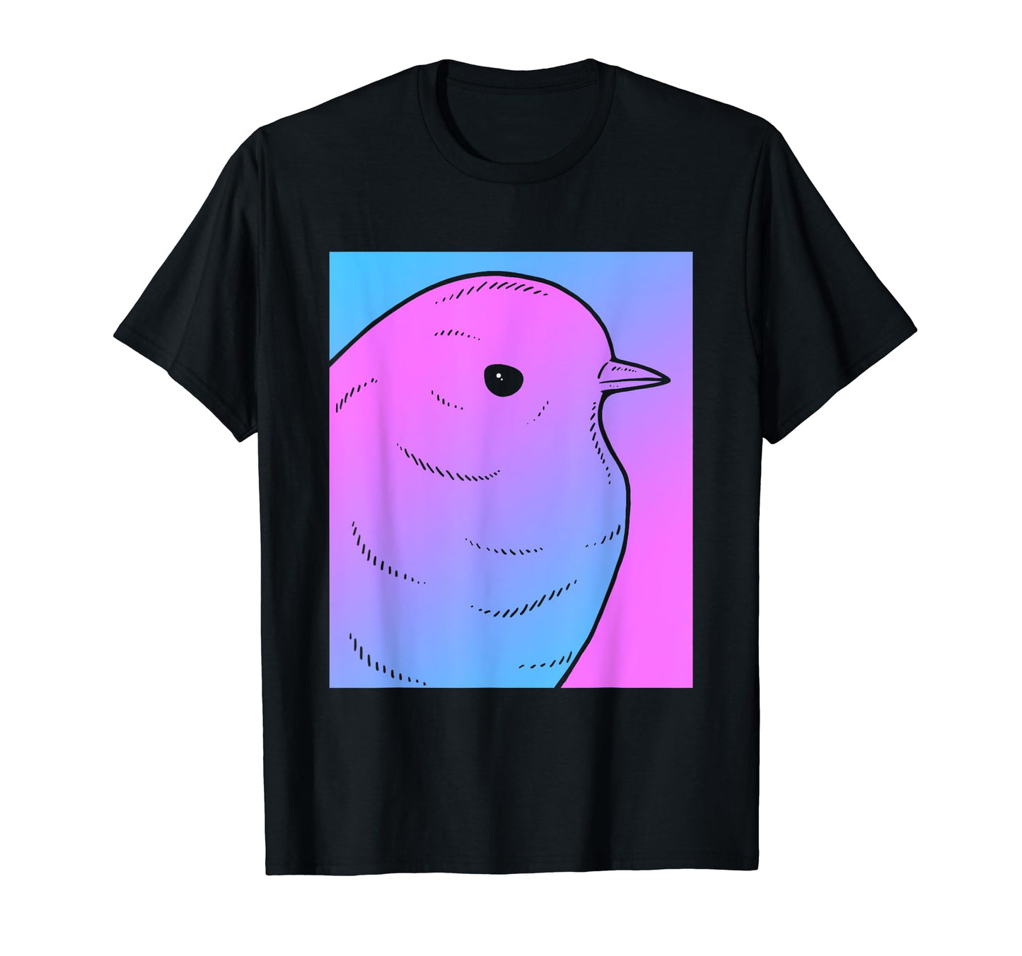 Vaporwave Robin Aesthetic Pastel Goth Bird T-Shirt - Novelty Apparel Unisex - T-Shirt, Sweatshirt, Hoodie
