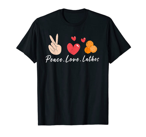 Peace Love Latkes Unlimited Hoodie - Novelty Apparel for Adults - T-Shirt, Sweatshirt, Hoodie
