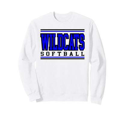 Wildcats Softball Mom Game Day Sweatshirt - Fun Novelty Design Men Women - T-Shirt, Sweatshirt, Hoodie