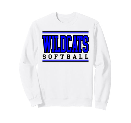 Wildcats Softball Mom Game Day Sweatshirt - Fun Novelty Design Men Women - T-Shirt, Sweatshirt, Hoodie