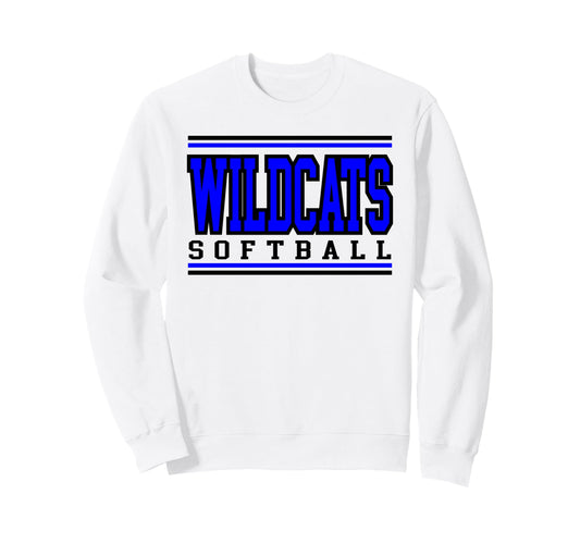 Wildcats Softball Mom Game Day Sweatshirt - Fun Novelty Design Men Women - T-Shirt, Sweatshirt, Hoodie