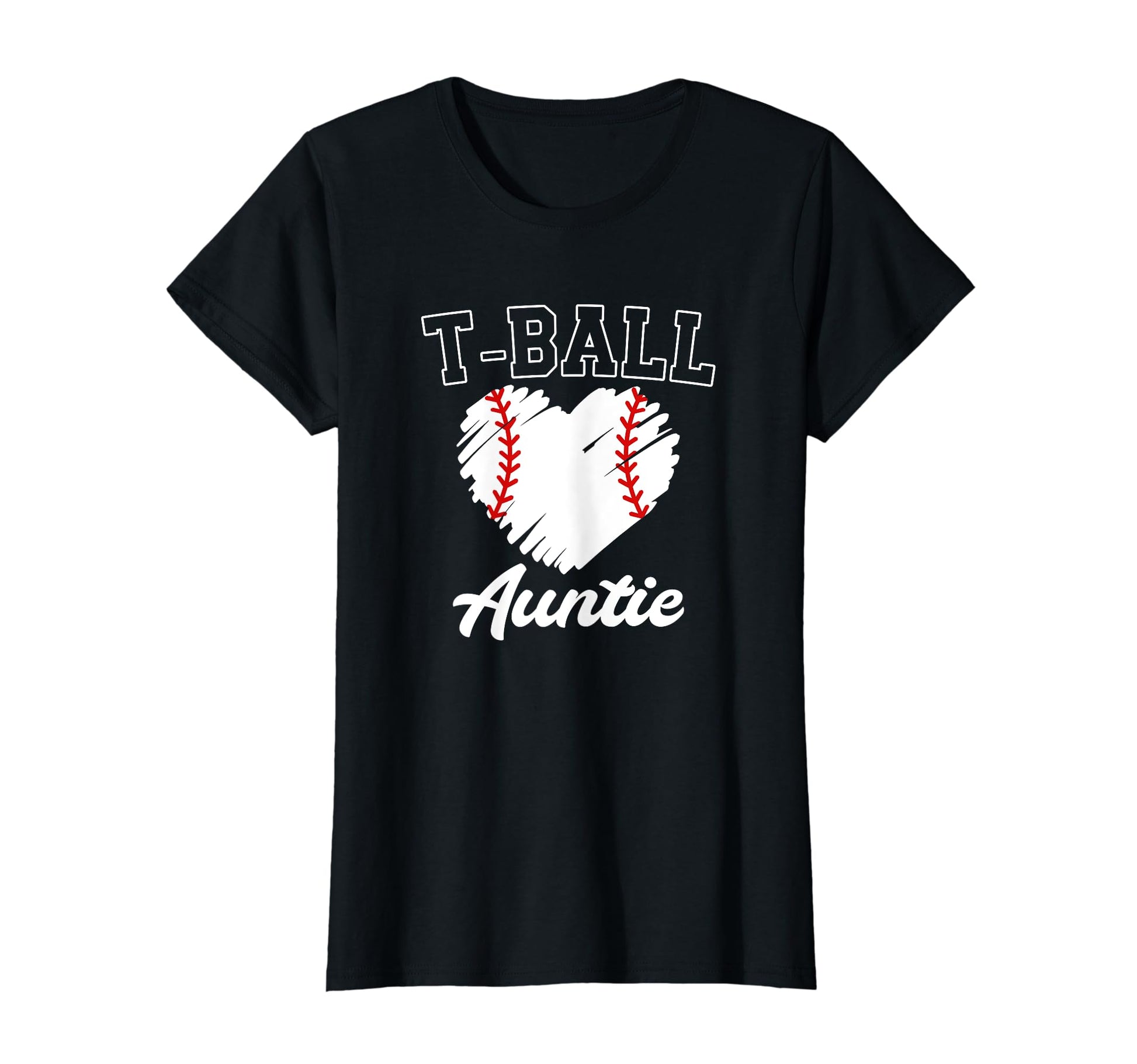 T Ball Auntie Ball Game Day Baseball T-Shirt - Casual Everyday Wear Unisex - T-Shirt, Sweatshirt, Hoodie