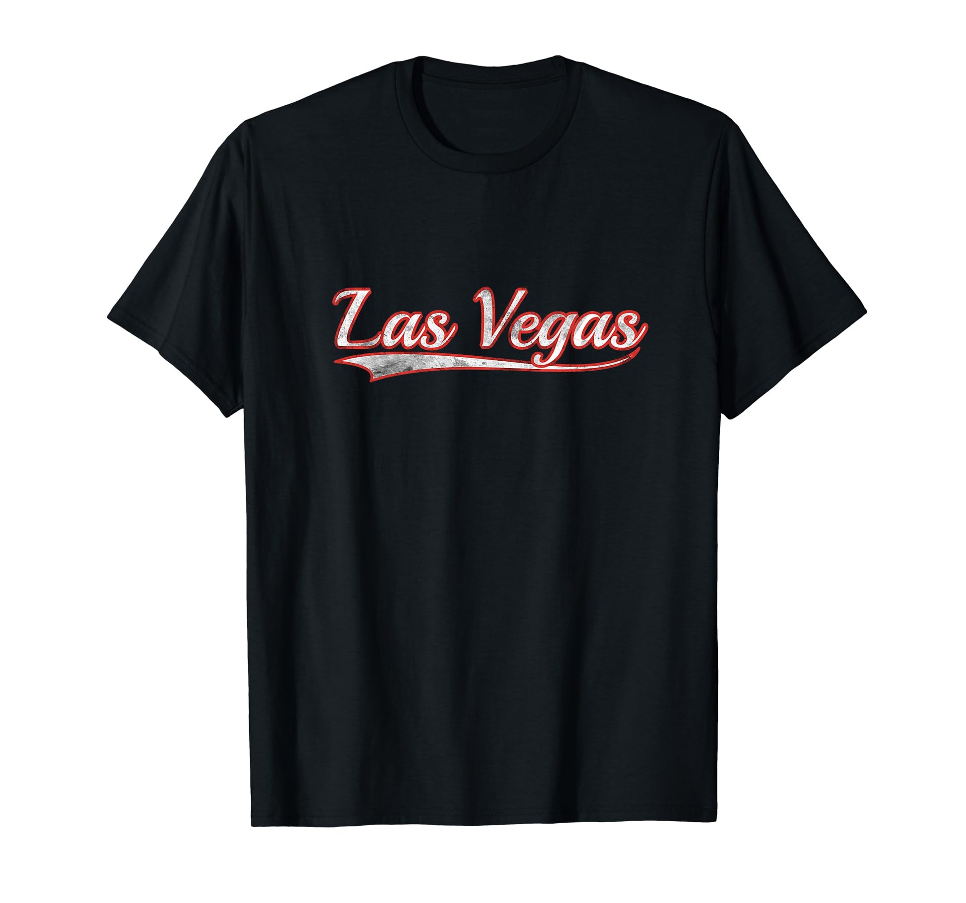Las Vegas Varsity Distressed Throwback T-Shirt - Novelty Apparel Unisex - T-Shirt, Sweatshirt, Hoodie