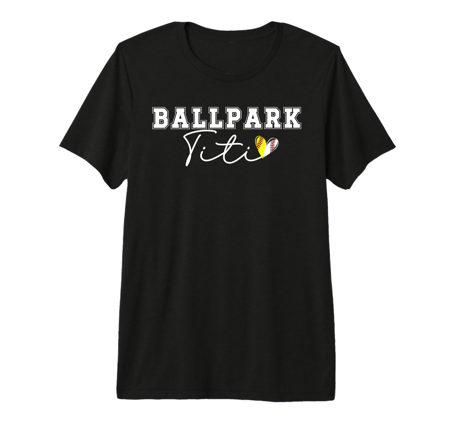 Ballpark Titi Aunt Softball Baseball T-Shirt - Custom Art Print Unisex - T-Shirt, Sweatshirt, Hoodie