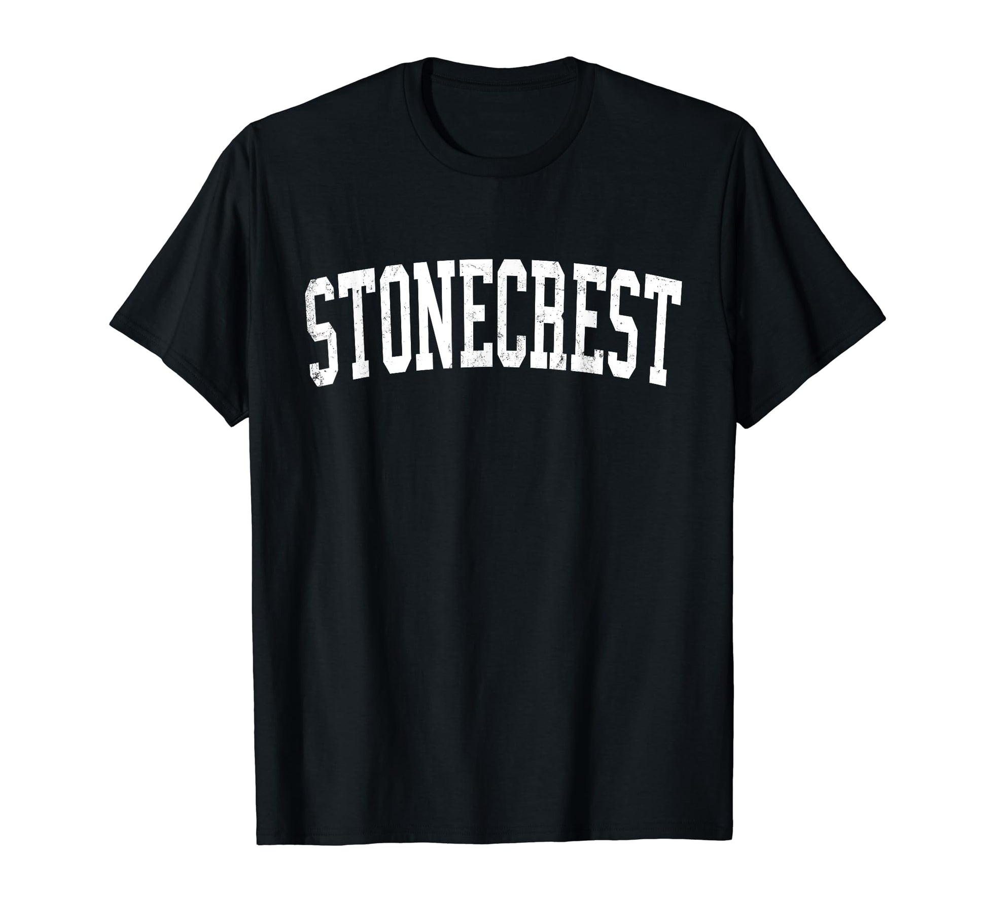 Stonecrest Ga Distressed White Varsity T-Shirt - Custom Art Print Men Women - T-Shirt, Sweatshirt, Hoodie