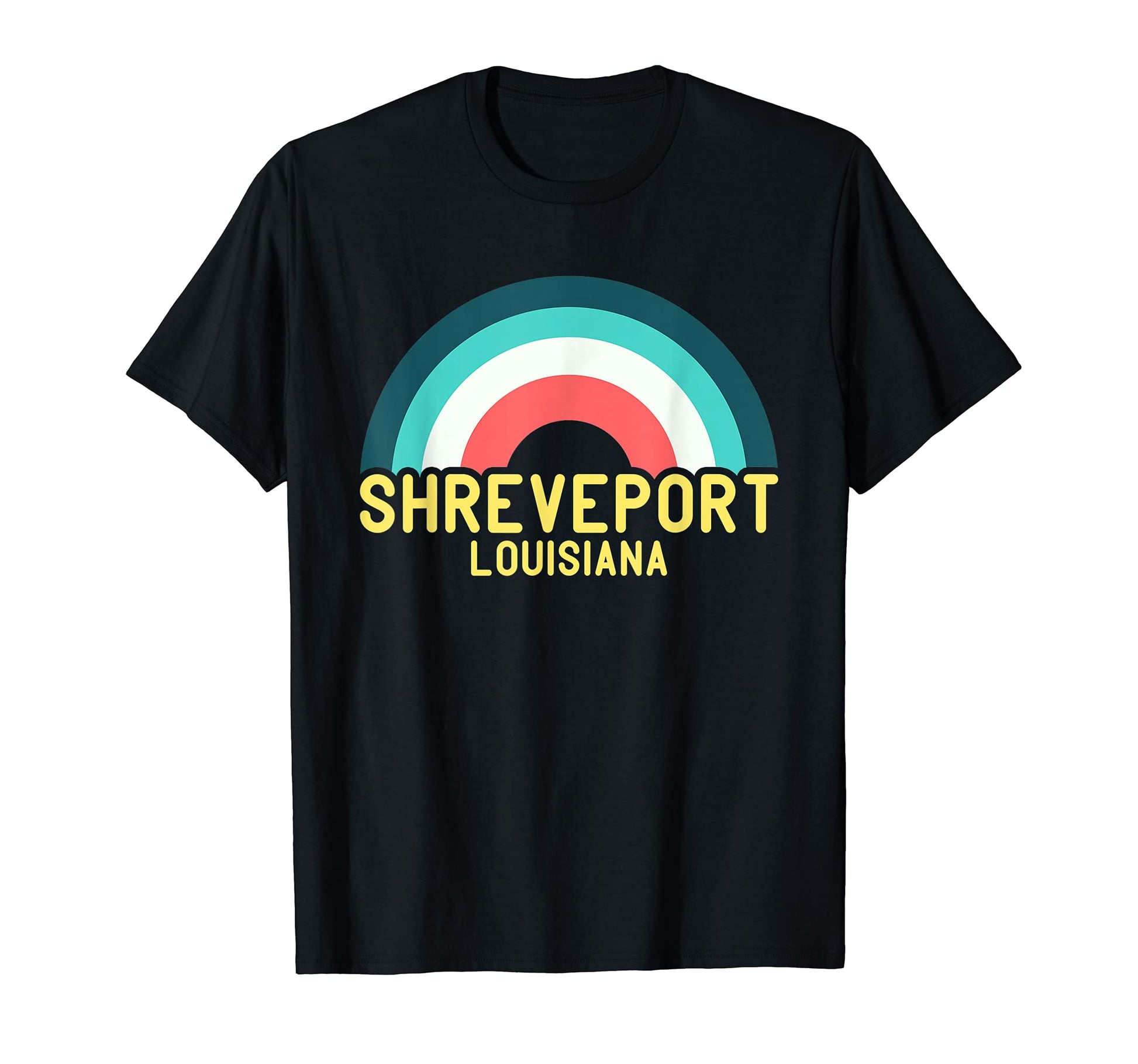 Shreveport Louisiana Rainbow T-Shirt - Unique Graphic Unisex - T-Shirt, Sweatshirt, Hoodie