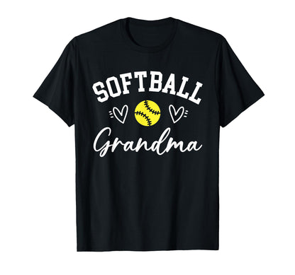 Softball Grandma Mom Game Day T-Shirt - Casual Everyday Wear for Adults - T-Shirt, Sweatshirt, Hoodie