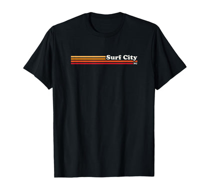 1980S Surf City North Carolina T-Shirt - Custom Art Print Unisex - T-Shirt, Sweatshirt, Hoodie