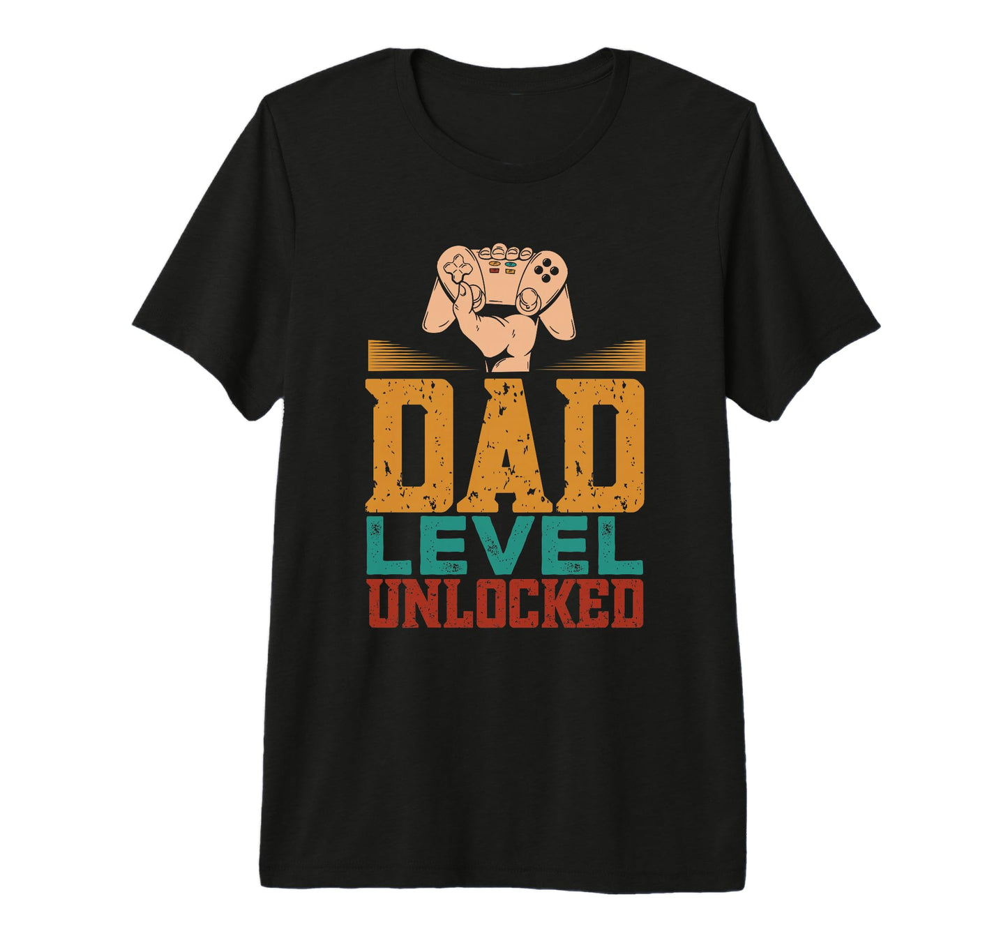 Mens Gamer Dad Dad Level Unlocked T-Shirt - Streetwear Style for Adults - T-Shirt, Sweatshirt, Hoodie