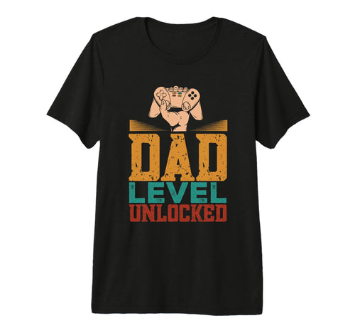 Mens Gamer Dad Dad Level Unlocked T-Shirt - Streetwear Style for Adults - T-Shirt, Sweatshirt, Hoodie