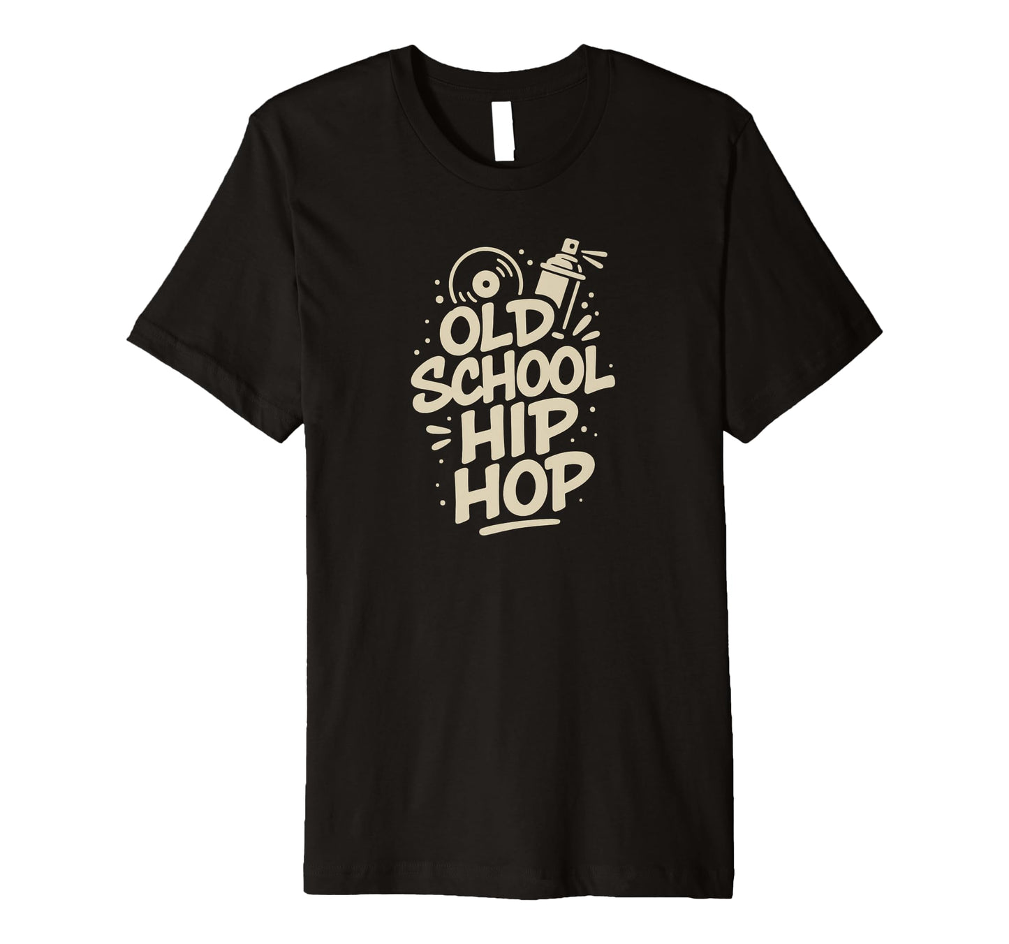 Raised Old School Hip Hop Simple Rap T-Shirt - Custom Art Print for Adults - T-Shirt, Sweatshirt, Hoodie