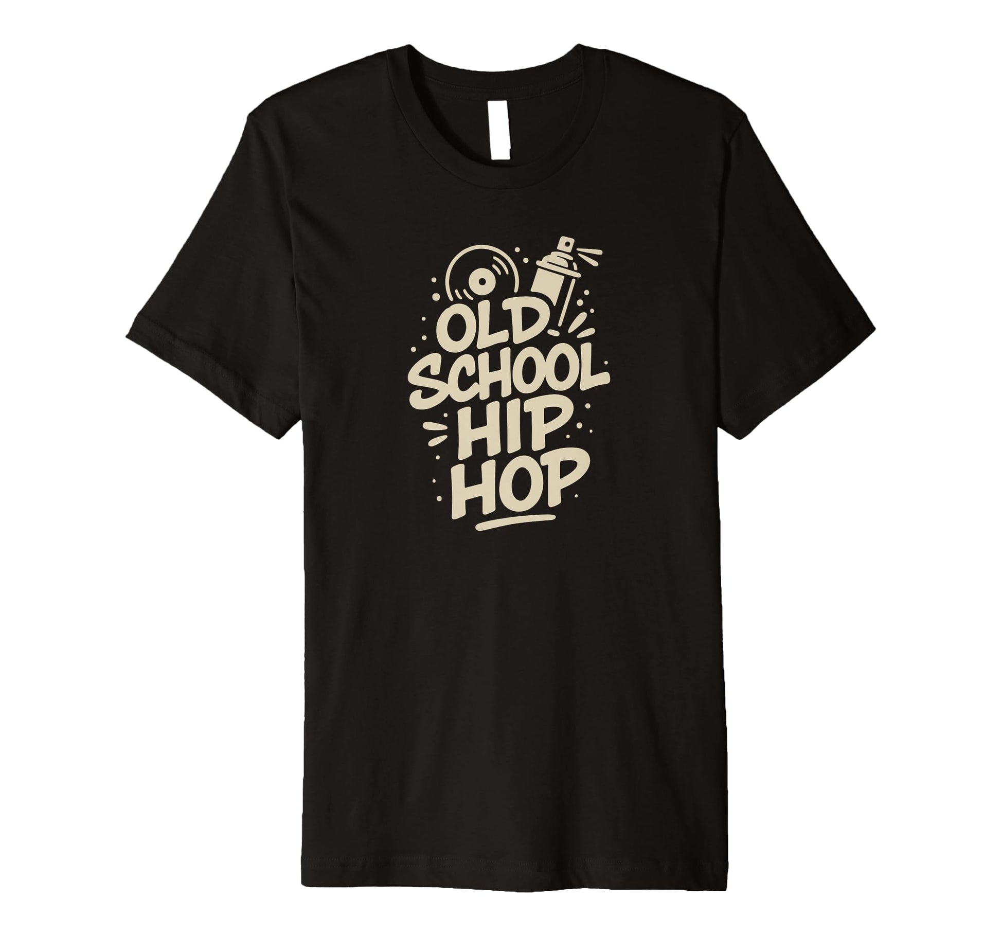 Raised Old School Hip Hop Simple Rap T-Shirt - Custom Art Print for Adults - T-Shirt, Sweatshirt, Hoodie