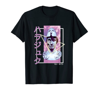 Vaporwave Statue Aesthetic Art T-Shirt - Casual Everyday Wear Men Women - T-Shirt, Sweatshirt, Hoodie