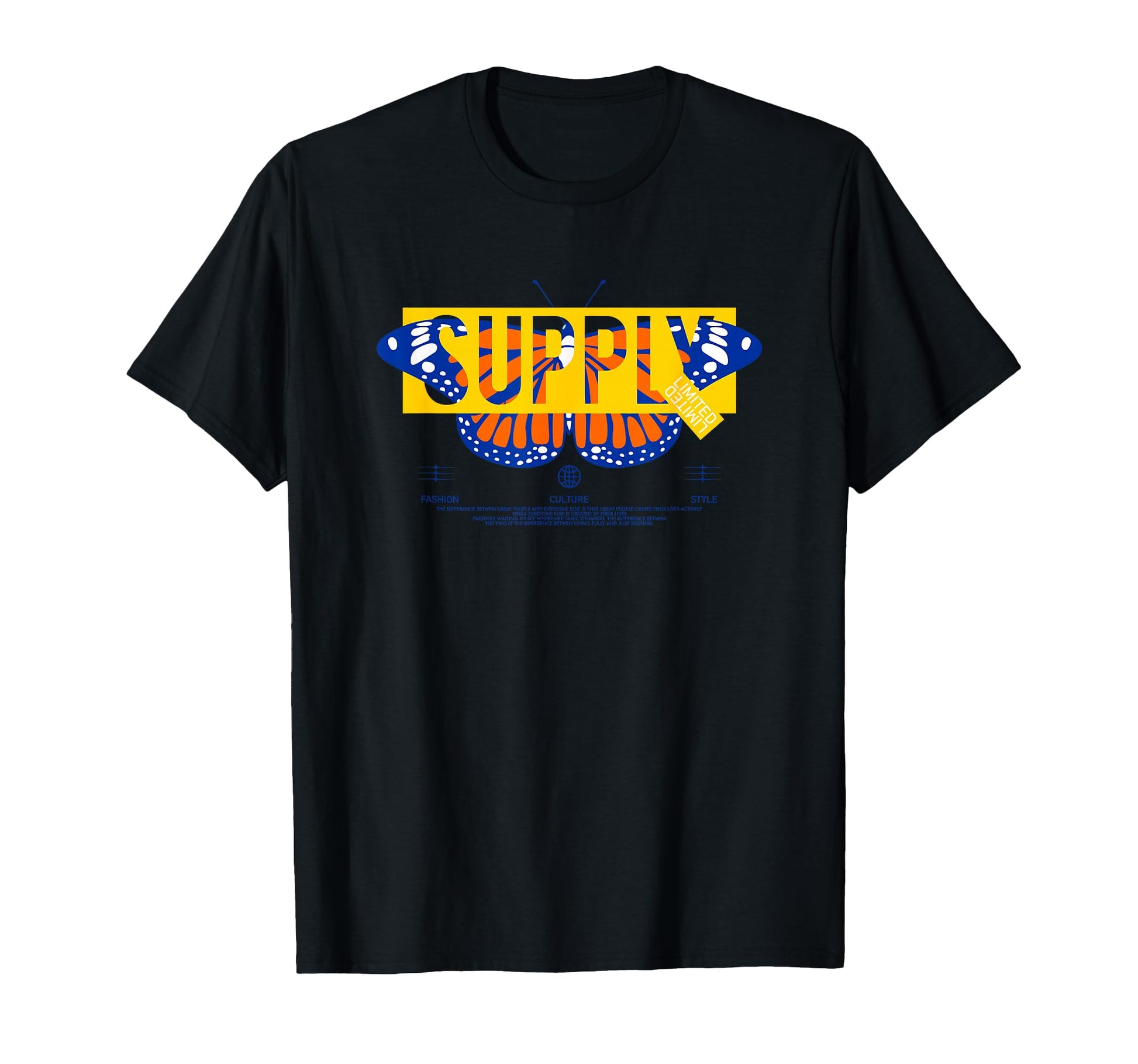 Butterfly Y2K Grunge Aesthetic T-Shirt - Streetwear Style Unisex - T-Shirt, Sweatshirt, Hoodie
