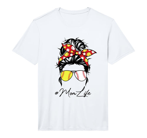 Mens Mom Life Softball Baseball Mothers T-Shirt - Trendy Graphic Unisex - T-Shirt, Sweatshirt, Hoodie