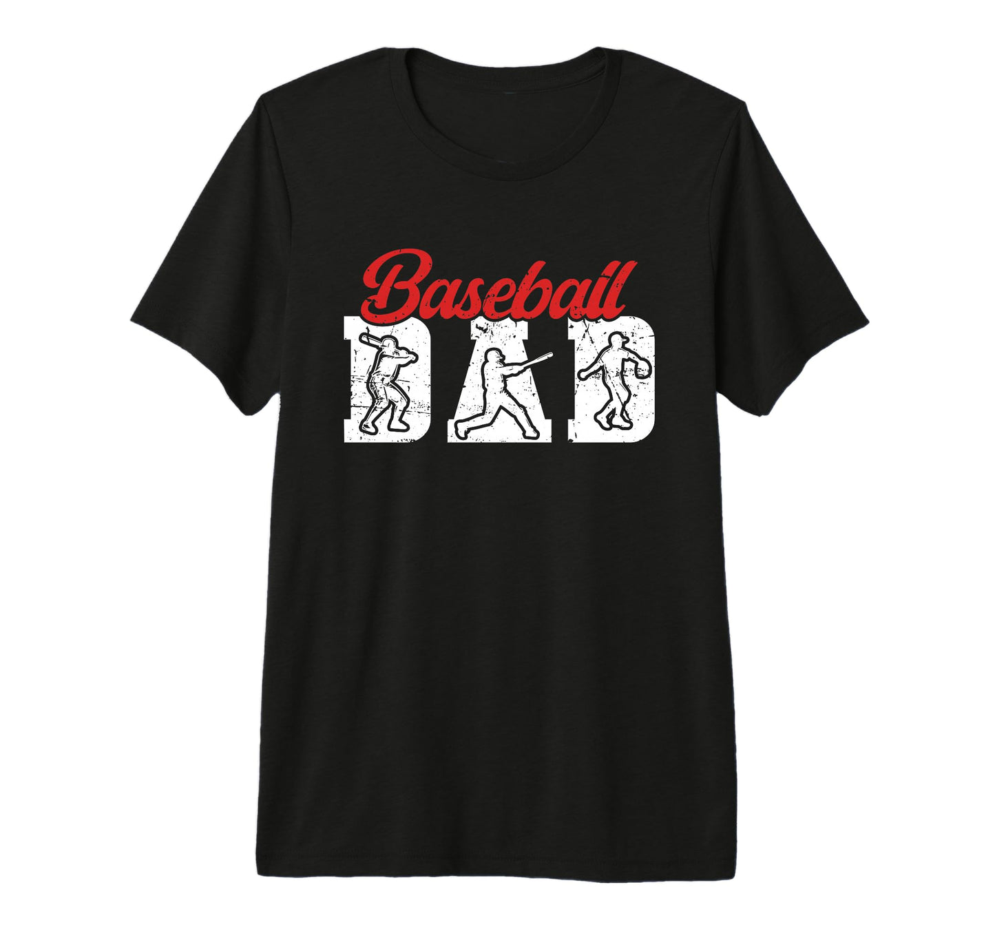Mens Baseball Dad Proud Baseball Player T-Shirt - Minimalist Print Unisex - T-Shirt, Sweatshirt, Hoodie