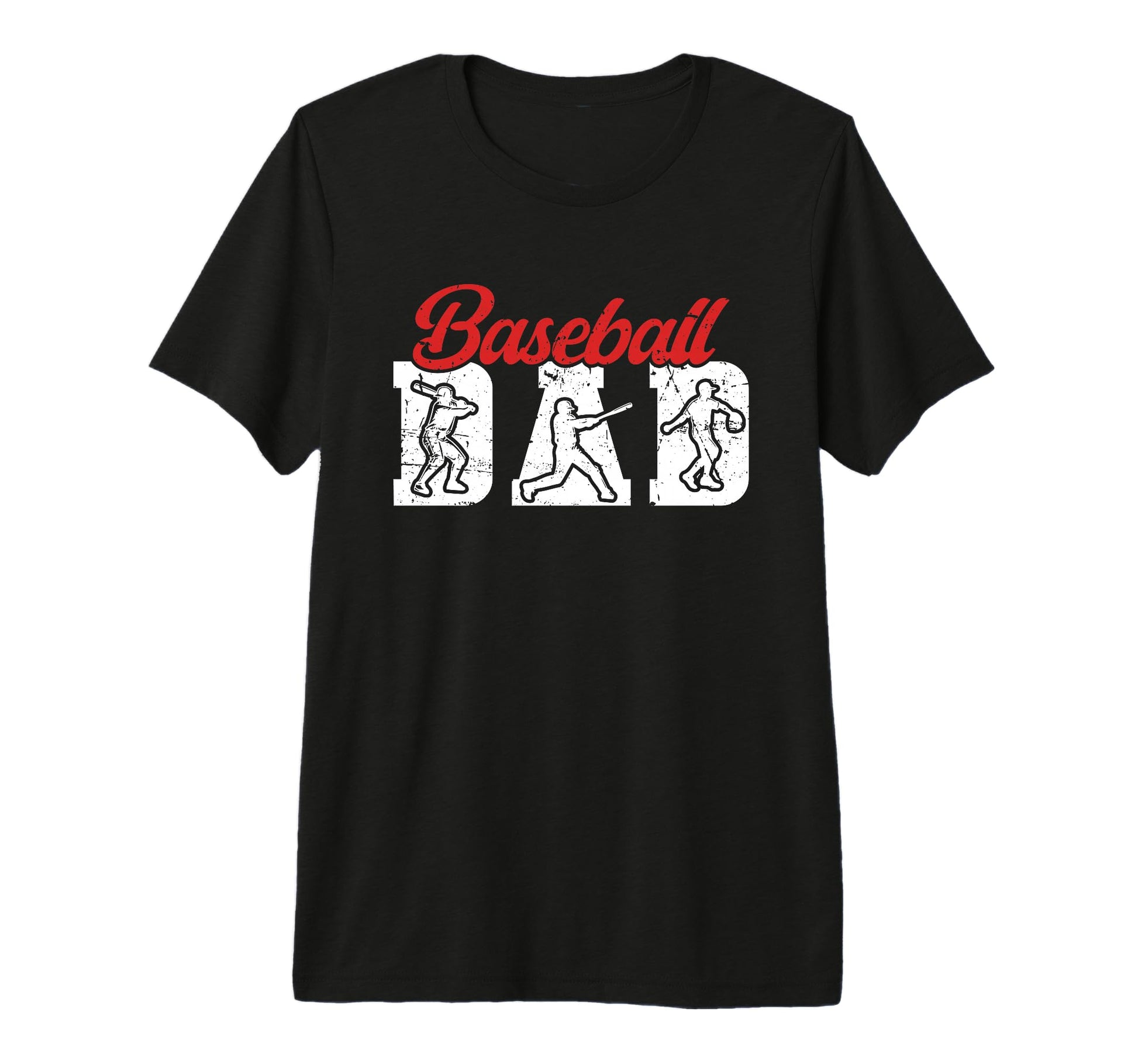 Mens Baseball Dad Proud Baseball Player T-Shirt - Minimalist Print Unisex - T-Shirt, Sweatshirt, Hoodie