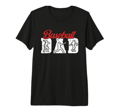 Mens Baseball Dad Proud Baseball Player T-Shirt - Minimalist Print Unisex - T-Shirt, Sweatshirt, Hoodie