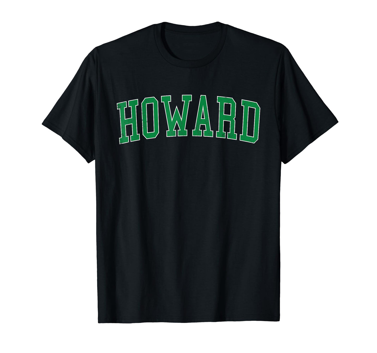 Howard Wi Distressed Green Varsity T-Shirt - Trendy Graphic Men Women - T-Shirt, Sweatshirt, Hoodie