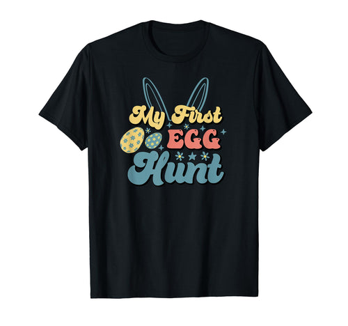 My 1St Egg Hunt Easter Bunny Pastel T-Shirt - Novelty Apparel Men Women - T-Shirt, Sweatshirt, Hoodie