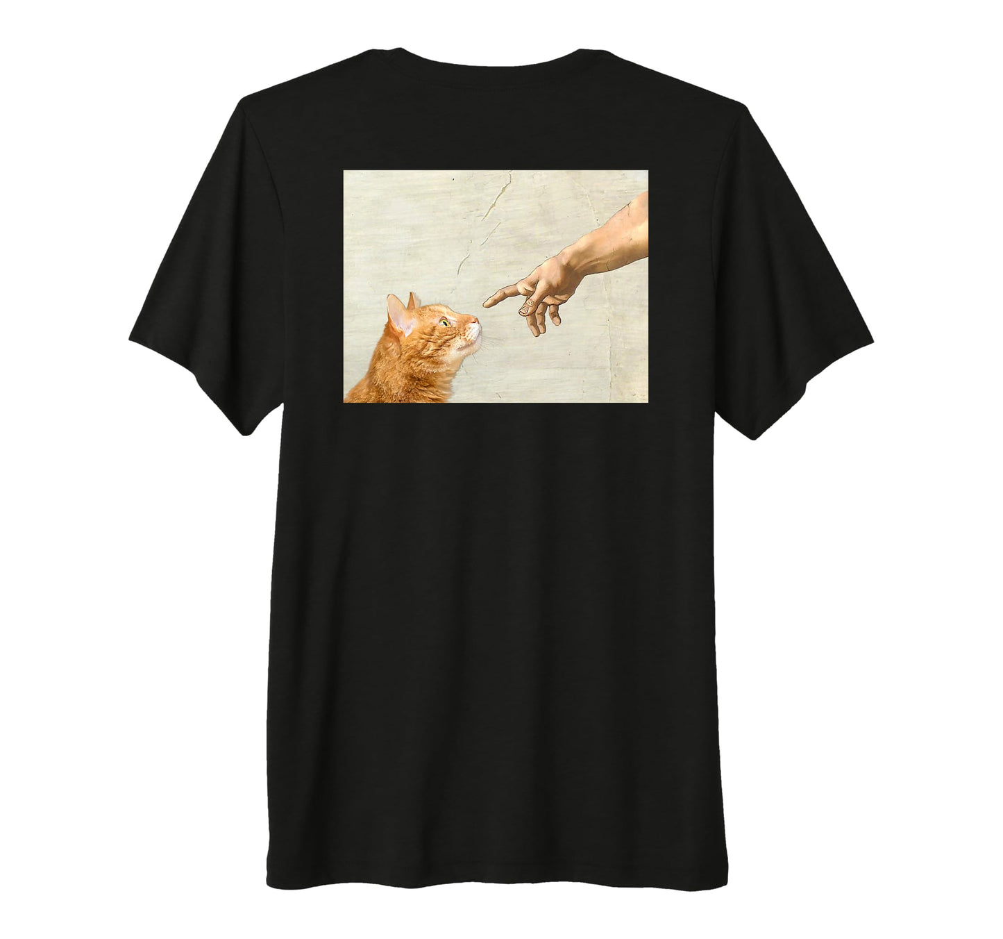 Aesthetic Funny Cat Art Y2K Teen Tri T-Shirt - Custom Art Print Unisex - T-Shirt, Sweatshirt, Hoodie
