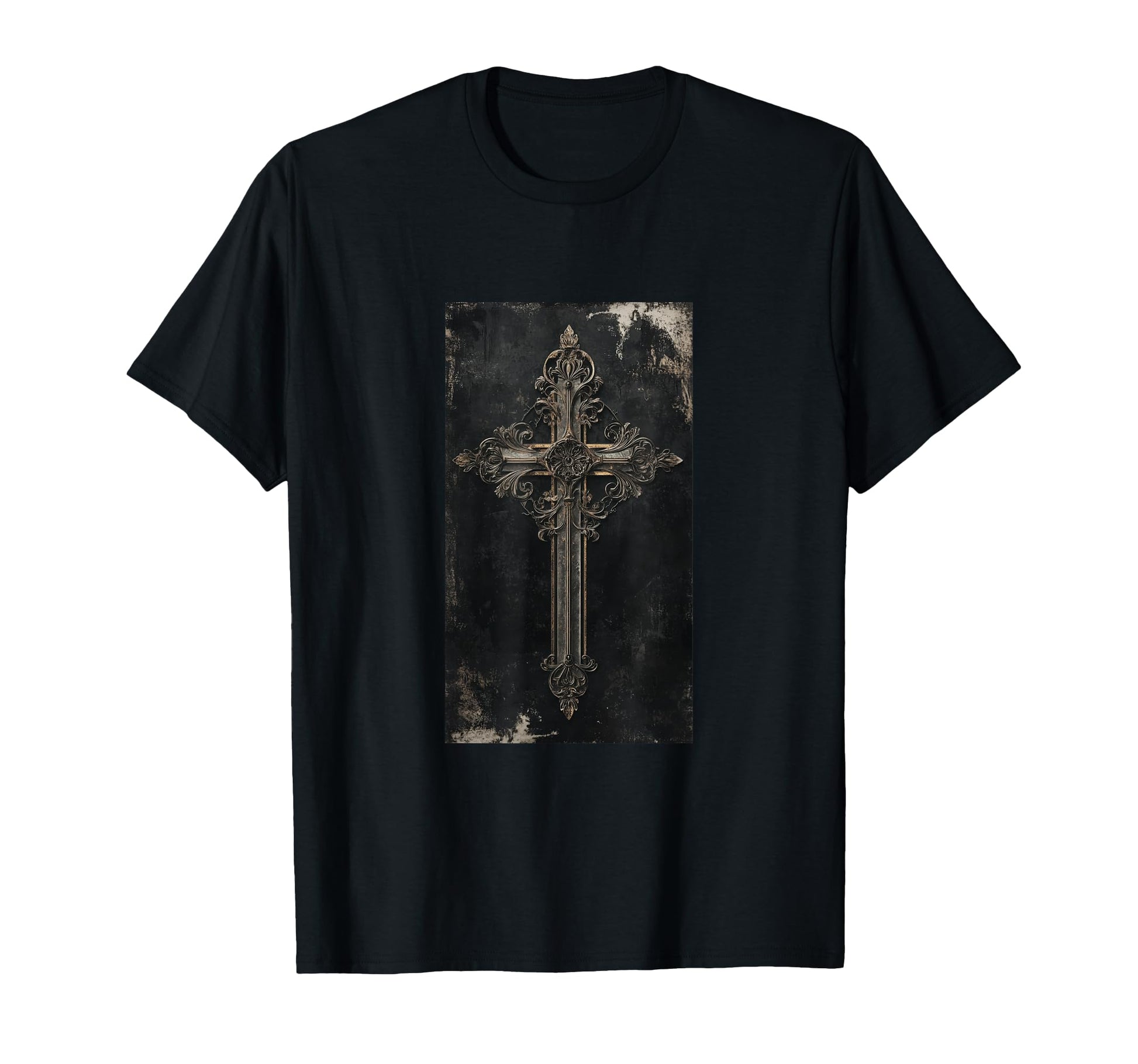 Gothic Cross Grunge Aesthetic Y2K Goth T-Shirt - Graphic Print Men Women - T-Shirt, Sweatshirt, Hoodie