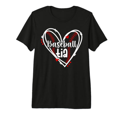 Baseball Tia Heart Tia Baseball Player T-Shirt - Trendy Graphic Men Women - T-Shirt, Sweatshirt, Hoodie