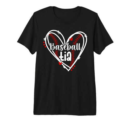 Baseball Tia Heart Tia Baseball Player T-Shirt - Trendy Graphic Men Women - T-Shirt, Sweatshirt, Hoodie