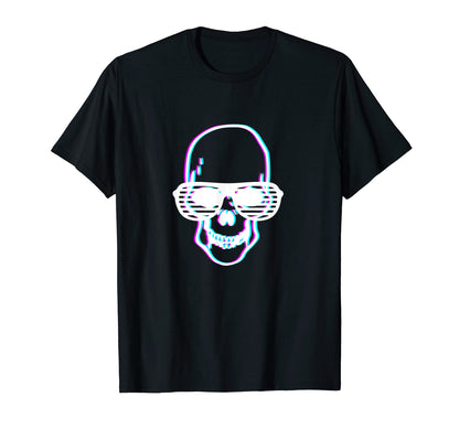 Vaporwave Aesthetic Skull Sunglasses T-Shirt - Trendy Graphic Men Women - T-Shirt, Sweatshirt, Hoodie