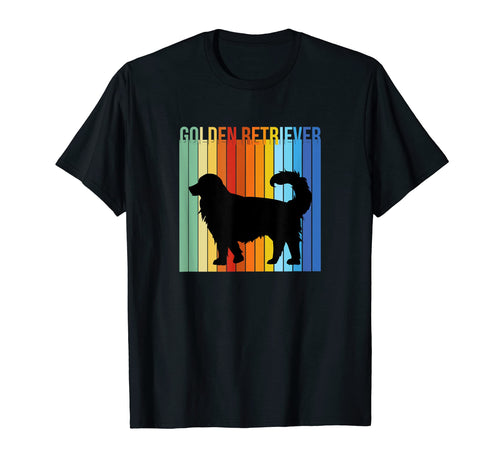 Golden Retriever Rainbow T-Shirt - Graphic Print Men Women - T-Shirt, Sweatshirt, Hoodie