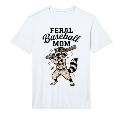 Mens Raccoon Feral Baseball Mom T-Shirt - Casual Everyday Wear Unisex - T-Shirt, Sweatshirt, Hoodie