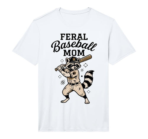 Mens Raccoon Feral Baseball Mom T-Shirt - Casual Everyday Wear Unisex - T-Shirt, Sweatshirt, Hoodie