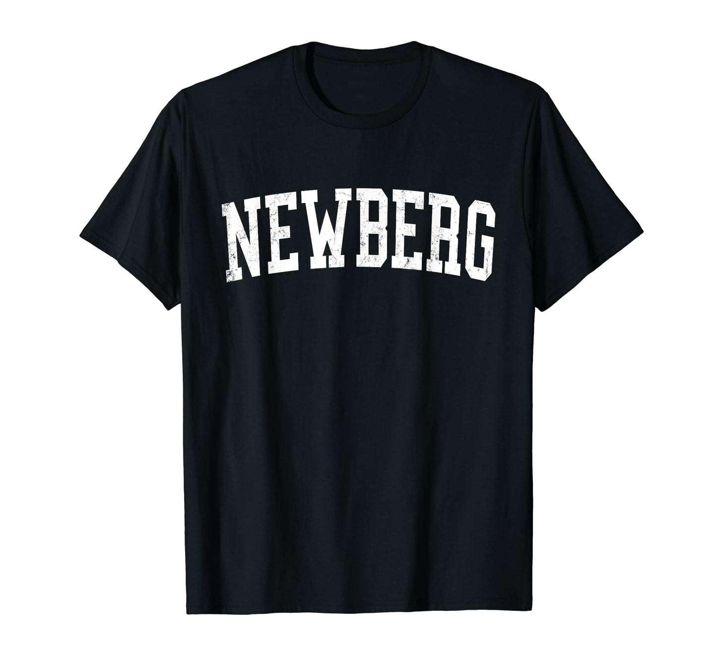Newberg Or Distressed White Varsity T-Shirt - Streetwear Style for Adults - T-Shirt, Sweatshirt, Hoodie