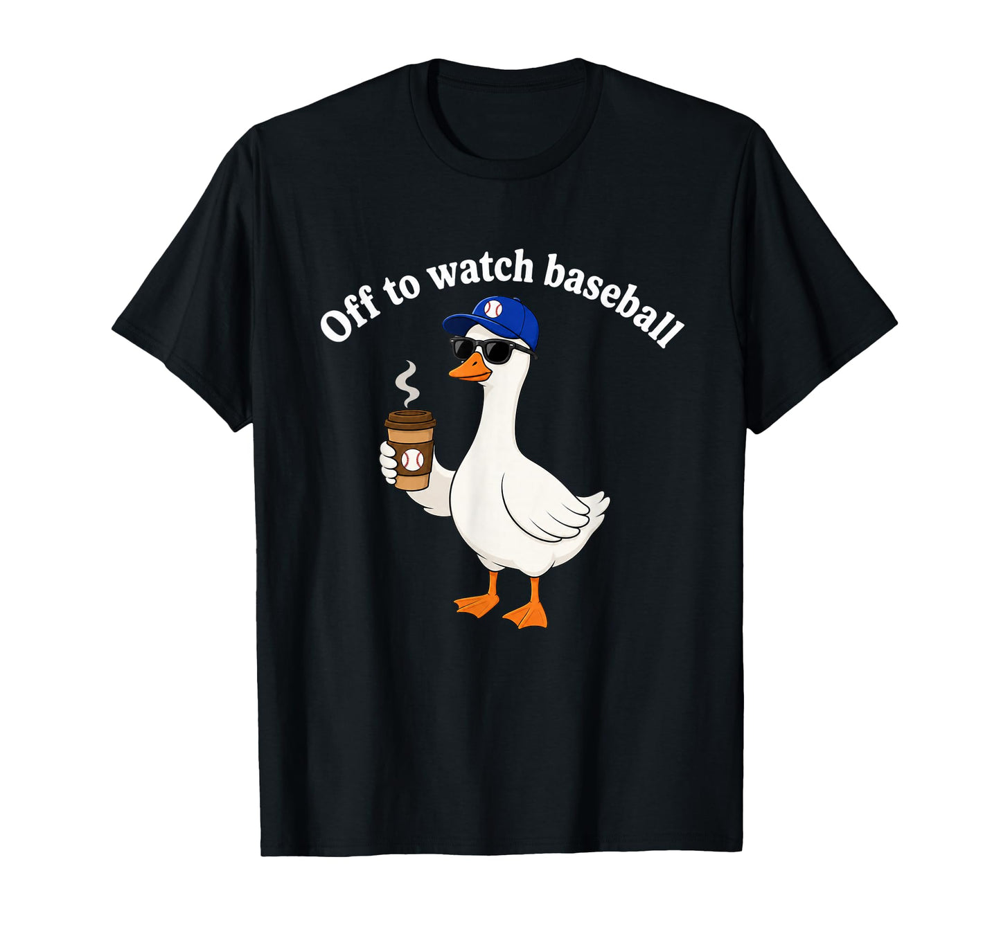 Off To Watch Baseball Funny Silly T-Shirt - Custom Art Print for Adults - T-Shirt, Sweatshirt, Hoodie