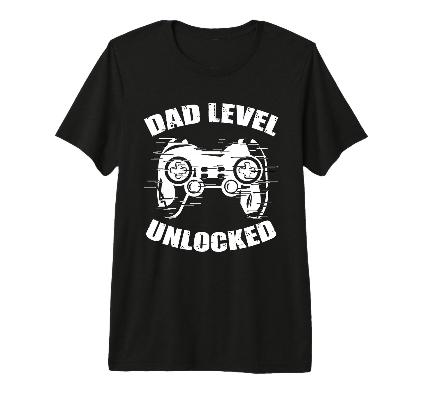 Dad Level Unlocked Gaming Controller T-Shirt - Trendy Graphic Unisex - T-Shirt, Sweatshirt, Hoodie