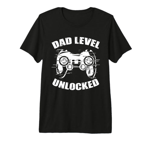 Dad Level Unlocked Gaming Controller T-Shirt - Trendy Graphic Unisex - T-Shirt, Sweatshirt, Hoodie