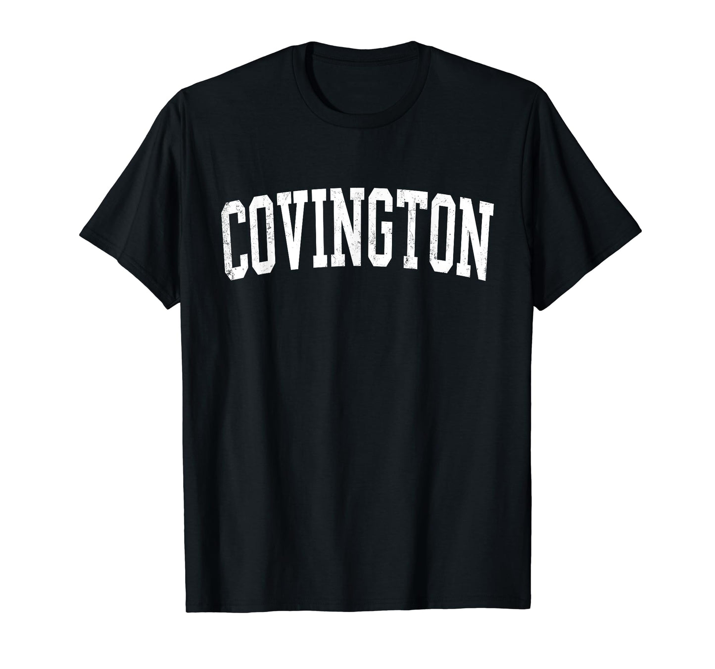 Covington Wa Distressed White T-Shirt - Fun Novelty Design Men Women - T-Shirt, Sweatshirt, Hoodie