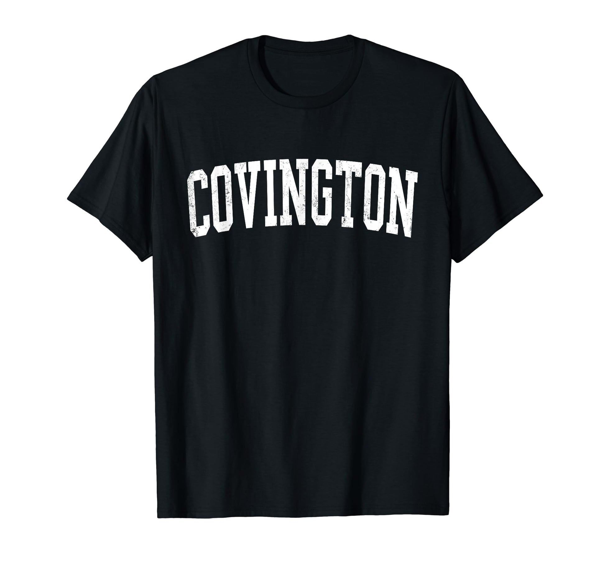 Covington Wa Distressed White T-Shirt - Fun Novelty Design Men Women - T-Shirt, Sweatshirt, Hoodie