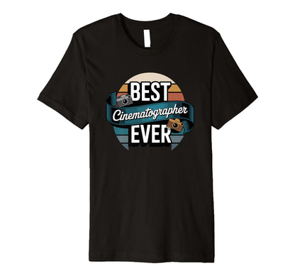 Best Cinematographer Ever Camera T-Shirt - Aesthetic Graphic for Adults - T-Shirt, Sweatshirt, Hoodie