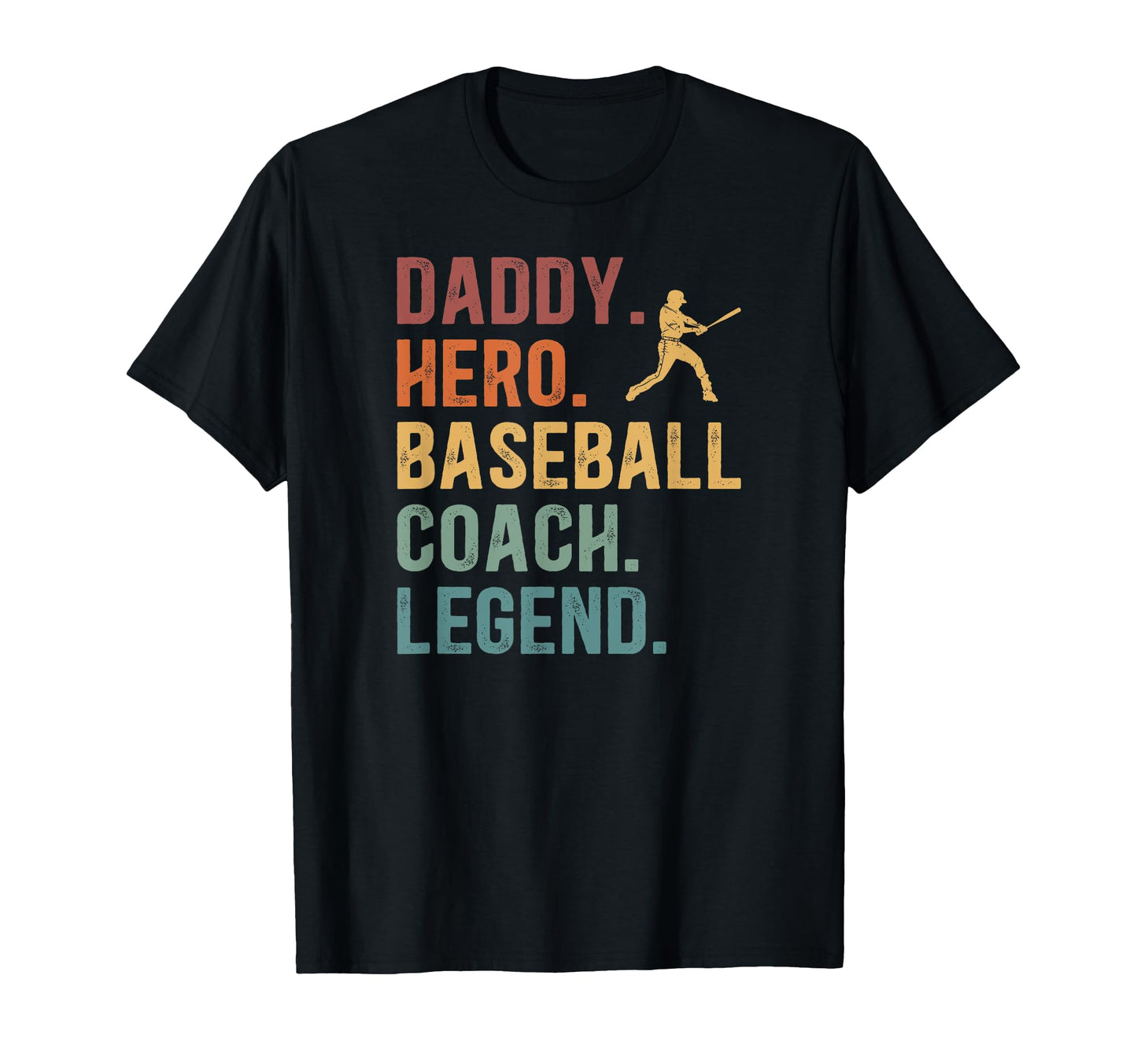 Daddy Hero Baseball Dad Baseball Player T-Shirt - Unique Graphic Unisex - T-Shirt, Sweatshirt, Hoodie