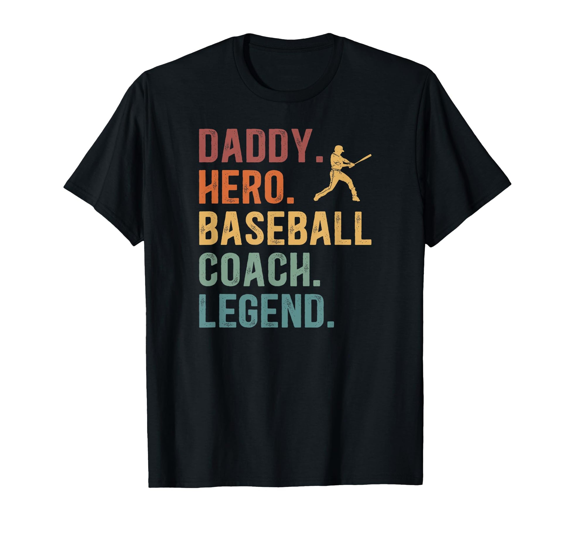 Daddy Hero Baseball Dad Baseball Player T-Shirt - Unique Graphic Unisex - T-Shirt, Sweatshirt, Hoodie