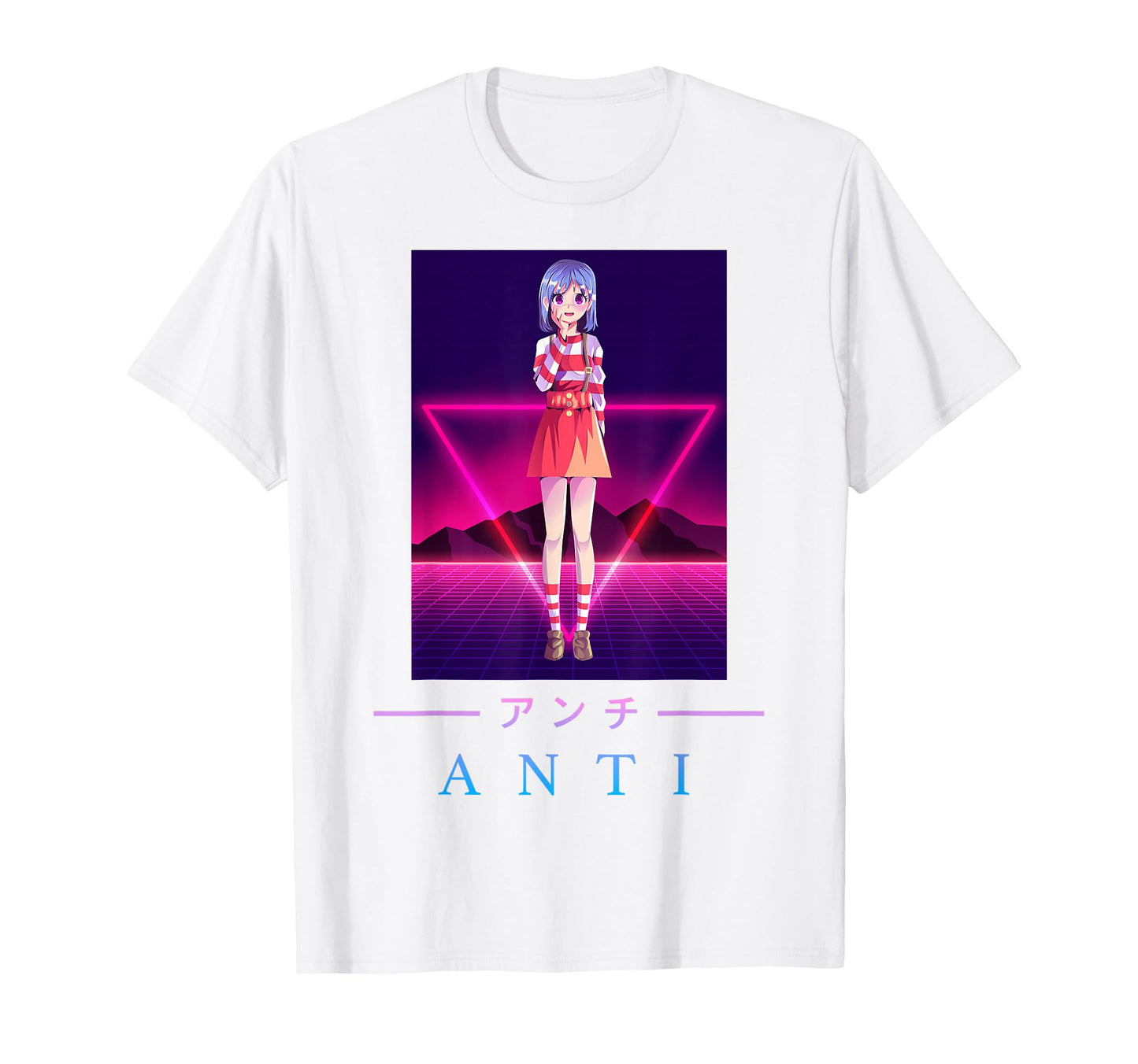 Anime Anti Japanese Aesthetic Vaporwave T-Shirt - Aesthetic Graphic Unisex - T-Shirt, Sweatshirt, Hoodie