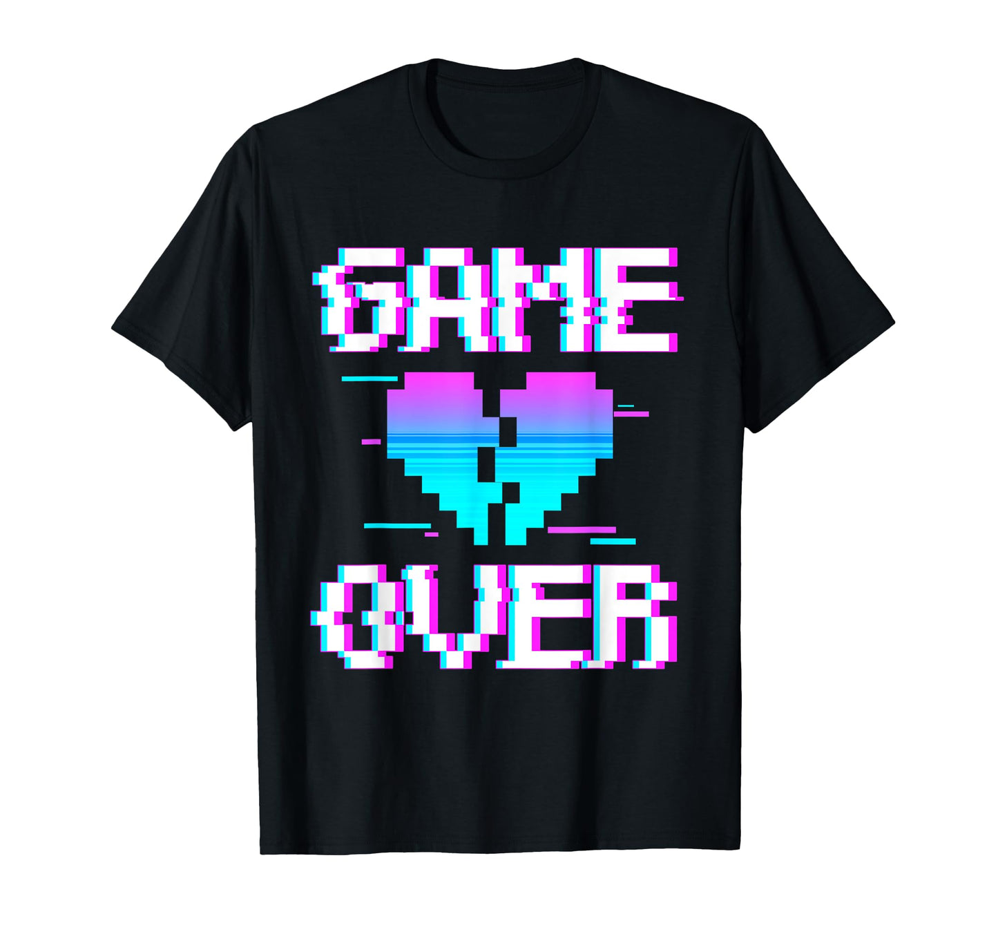 Game Over Yami Kawaii Pastel Goth T-Shirt - Custom Art Print Men Women - T-Shirt, Sweatshirt, Hoodie