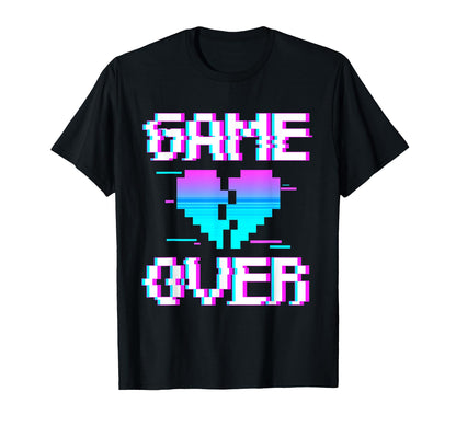 Game Over Yami Kawaii Pastel Goth T-Shirt - Custom Art Print Men Women - T-Shirt, Sweatshirt, Hoodie